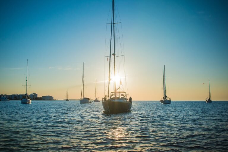 ibiza boats in the sea